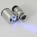 60X Zoom LED Magnification Pocket Microscope Jewelry Magnifier Q9O3 R5O6 M5K7