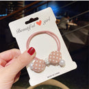 Women Girl High Elastic Hair Accessories Hair Tie Rope Hair Ring Lattice Dot