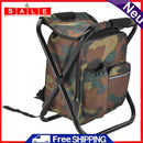 Outdoor Folding Camping Fishing Chair Backpack Hiking Seat Bag (Camouflage)