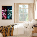 5D DIY Diamond Painting Kit Full Round Drill Confrontation Wolves Mosaic Picture