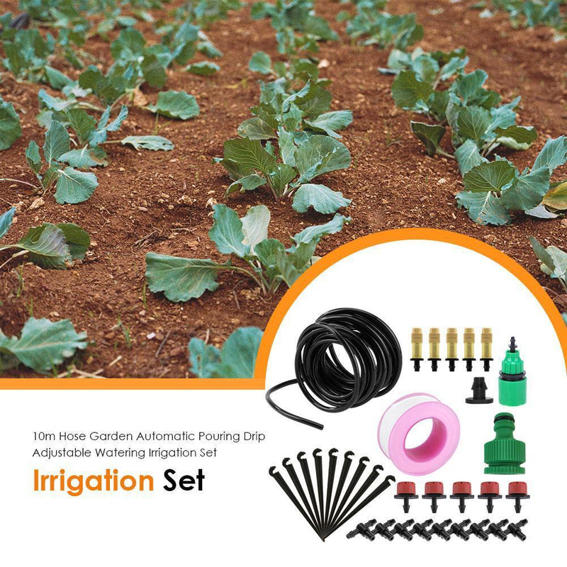 10m Hose DIY Drip Irrigation System Automatic Garden Micro Drip Watering Ki