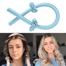 Soft Hair Heatless Curling Rod Foam Sponge Roller Hair Styling Tools (Blue)