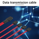 Internal Mini SAS SFF-8087 36Pin Male to 4Pin SATA 7P Female Breakout Cable Red