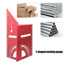 Aluminum Alloy Scriber Angle Ruler Wooden Square 45 90 Measuring Degree Gauge