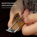 Leather Camping Bowl Gloves Triangular Buckle Handle Cover Cup Holder Sleeve