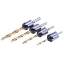 4pcs 3-6mm Drill Bit Set Woodworking Countersink Chamfers Home Tools