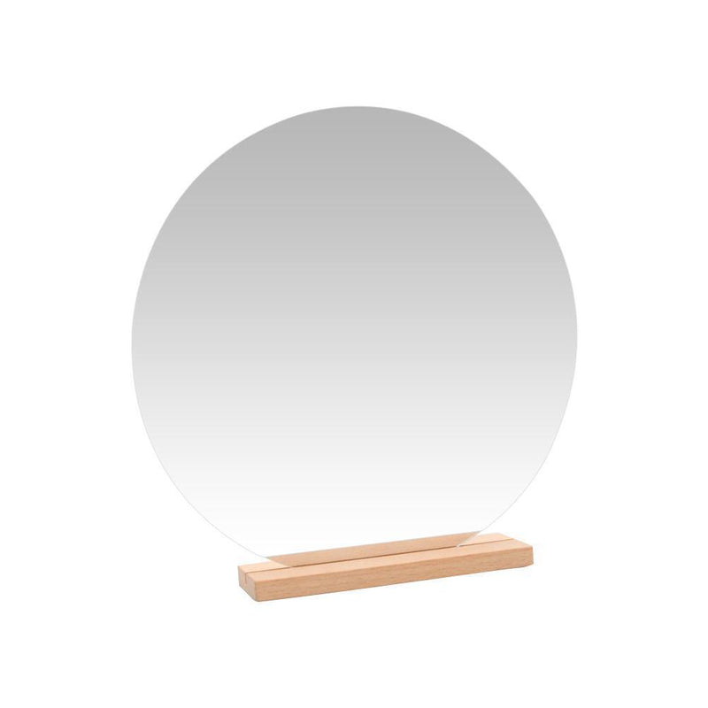 Acrylic Vanity Mirror Irregular Mirror Home Desktop Makeup Decor 2pcs