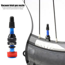 MUQZI Alloy Tubeless Road Bicycle Presta Valve Stem with Cap (40mm Blue) Newly