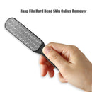 Double Side Stainless Steel Foot Rasp File Dead Skin Callus Remover (Black)