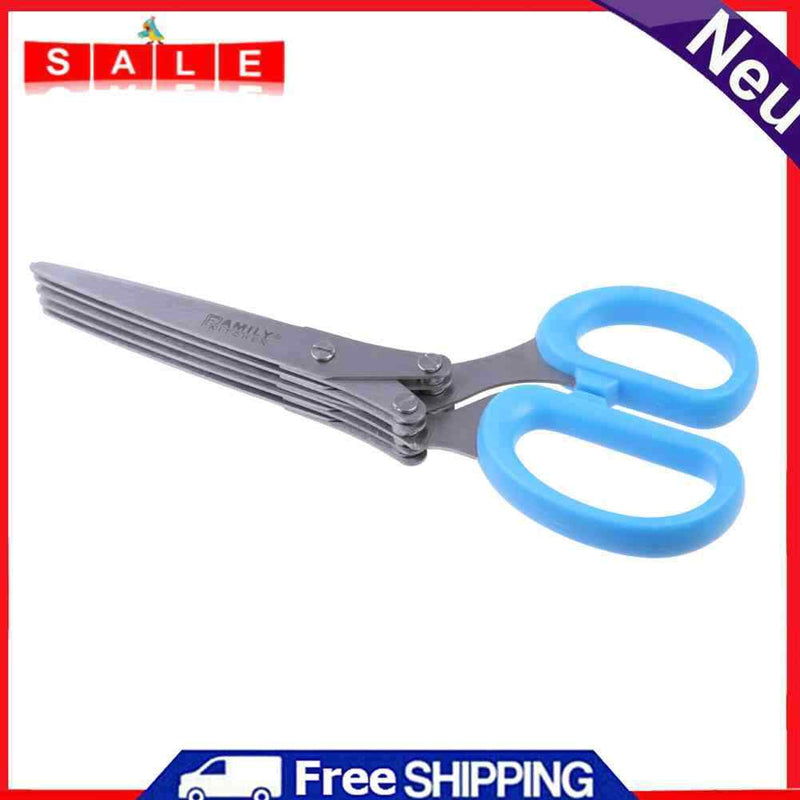 Scissors Stainless Steel 5 Blade Sharp Cut Sharp Kitchen Tool Snips