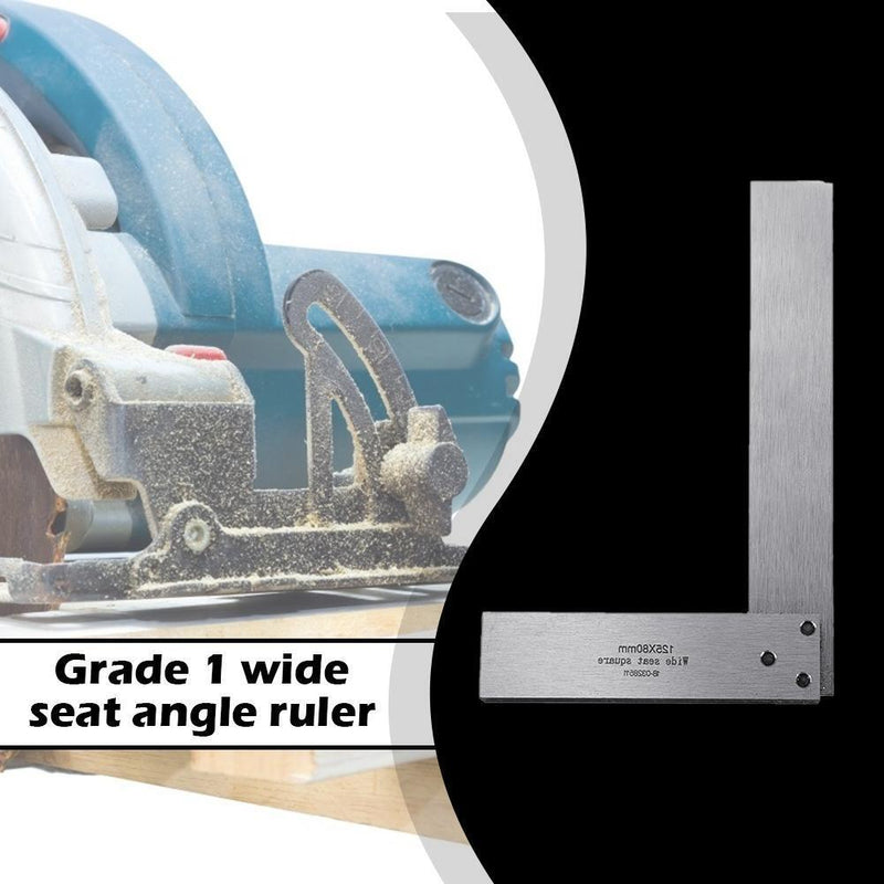 Machinist Square 90 Degree Right Angle Ruler Precision Measure (125x80mm) Newly