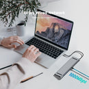 3.5mm Jack USB Type-C Hub 4K HDMI Docking Station Rj45 Ethernet For Laptop PC