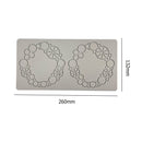 #A Wedding Cake Silicone Flower Lace Fondant Mold Sugar Craft Icing Mat Decorati