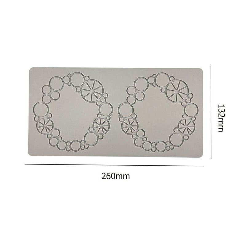 #A Wedding Cake Silicone Flower Lace Fondant Mold Sugar Craft Icing Mat Decorati