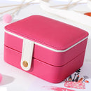 Portable Leather Earrings Display Box Wedding Jewelry Necklace Case Holder Gift