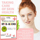 Stars Round Face Hydrocolloid Pimple Patches 126Pcs#