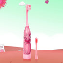 Children Auto Electric Toothbrush Ultrasonic Waterproof Tooth Brush (Pink) Newly