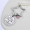 Diamond Round Engraved Mum Key Chains Keyring Mother's Day Keychain