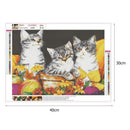 5D DIY Full Drill Diamond Painting Cat Cross Stitch Mosaic Craft Kits Wall Ar