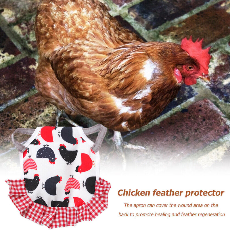 Pet Feather Protector Cloth Elastic Cock Pattern Back Wing Protector (B) Newly