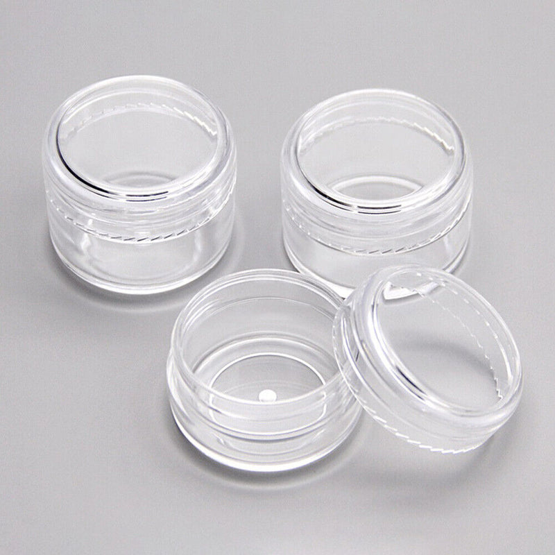 3g Empty Jewelry Bead Storage Box Small Round Sample Bottles Container Jars