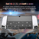 For NS OLED Transparent Glitter Protector Game Console Anti-Scratch Crystal