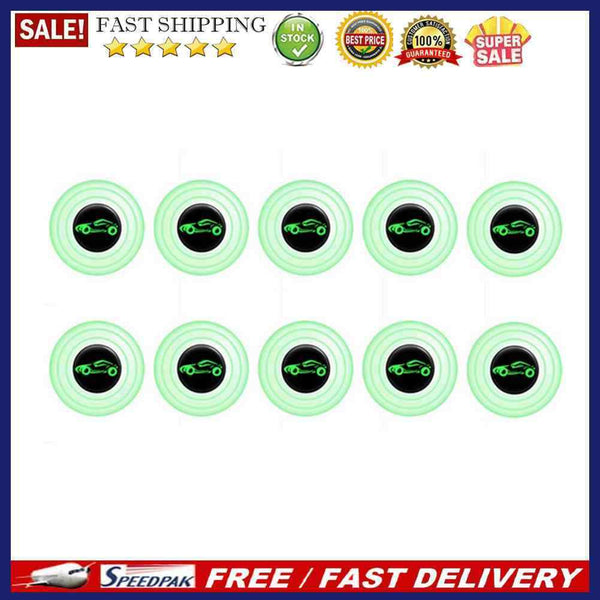 10pcs Anti-collision Pad Car Door Closing Anti-shock Stickers (Luminous Car)