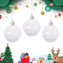 Gifts DIY Crafts Plastic Snow Ball Drop Pendant Ball Bauble Xmas Hanging