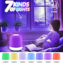 Night Lights, 7 Colors Change, Stepless Dimming, Bedside Lamp for Kids Bedrooms