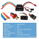 HOBBYFANS 3650 Waterproof Brushless Motor 60A ESC for 1/10 RC Cars (4300KV)