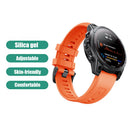 26mm Silicone Strap for Garmin Fenix 7X/6X/5X/5X Plus/3 Watch (Orange)