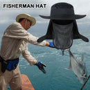 Fishing Hat Outdoor UV Protection Sunshade Big Brim Solid Camping Hiking Caps