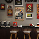 Riding Man Metal Retro Tin Sign Poster Wall Art Plate Home Decor Accessories