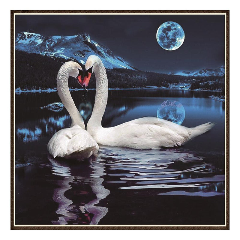 Swan DIY Diamond Painting Embroidery Rhinestones Cross Stitch Mosaic Kits