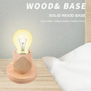 Solid Wood Table Lamp Base E27 220V Wooden Light Holder w/Switch Line (D) Newly