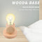 Solid Wood Table Lamp Base E27 220V Wooden Light Holder w/Switch Line (D) Newly