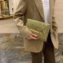 Retro Sequins Women Dinner Party Clutch Purse Pure Color Small Travel Wallets