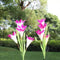 LED Solar Power Lily Flower Light Stake Lamp Garden Path Decoration/