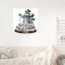 40x40cm DIY Paint By Number Kit Snowman Christmas Tree for Home Decoration Gift