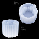 Stone Manual Handmade Candle Holder DIY Expoy Silicone Mold Mirror Storage Box