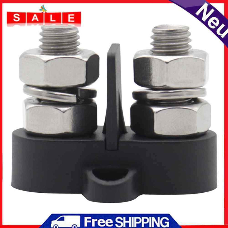 M10+M8 Bus Bar Terminal Blocks 5/16"" Power Cable Stud for Truck RV Boat