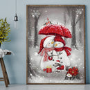 11CT Full Embroidery Snowman Cotton Print Cross Stitch Kit for Home Decorat