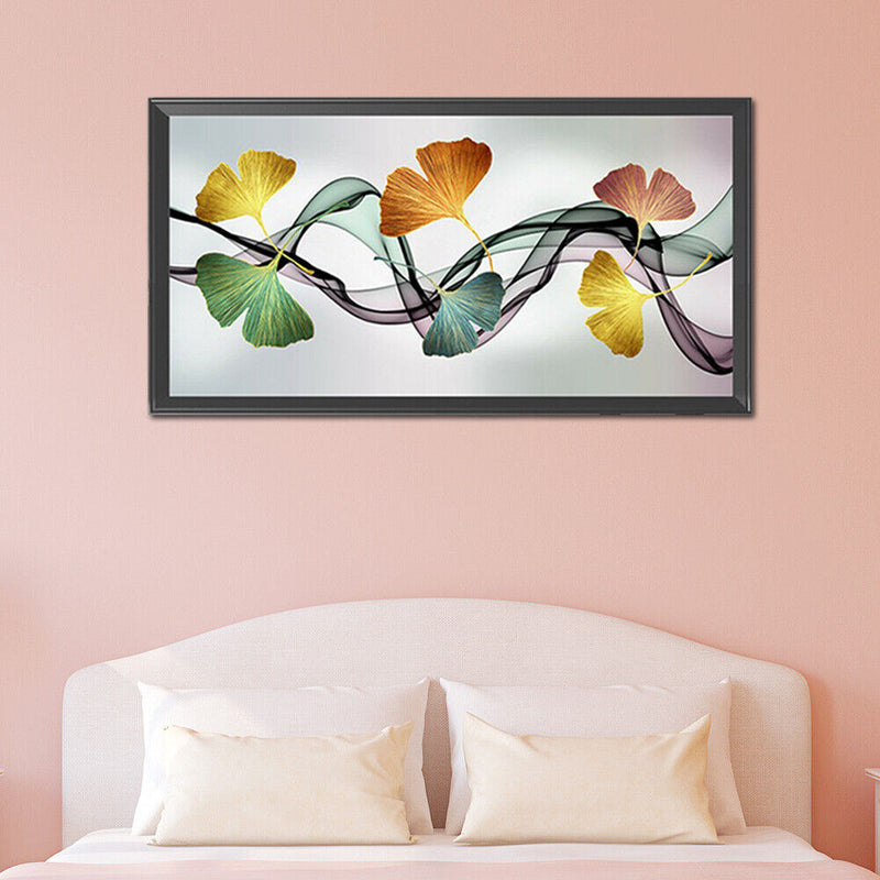5D DIY Full Round Drill Diamond Painting Ginkgo Biloba Handmade Home Art Deco