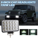150W 4x6 LED Offroad Headlight Hi/Low Sealed Beam Light for Wrangler Truck Newly