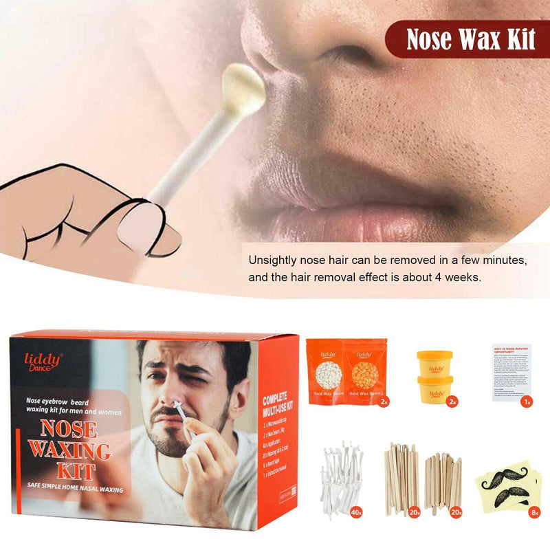 Nasen Haarentfernungsset Mikrowellen Wachs Augenbrauen 100g Duftende Wachsbohne.