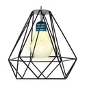 Geometric Hanging Lamp Cage Metal Pendant Lamp Shade Ceiling Plate Light Holder