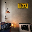 Home Weatherproof Retro Chic Licence Plate Sign Iron Painting Wall Art Drawing