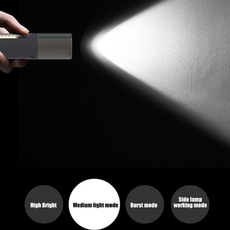 XHP50+COB Camping Torch Powerful Flashlight USB Rechargeable for Outdoor Fi