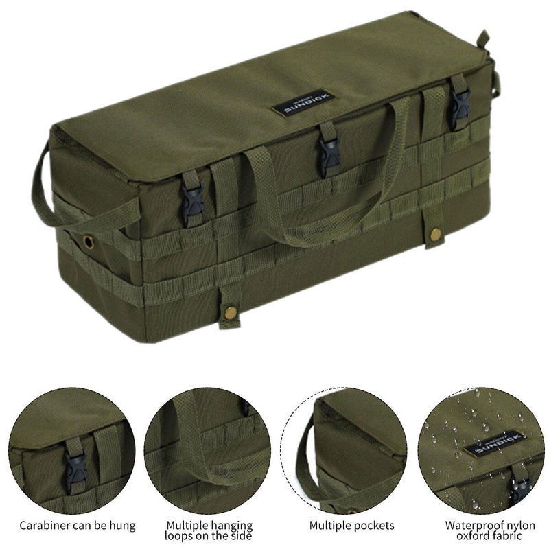 #A Storage Bags - Outdoor Camping Molle Oxford Cloth Hanging Pocket for Desk Sid