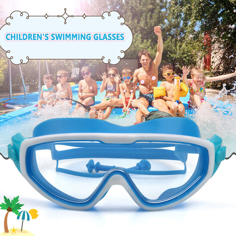 Children Swimming Goggles Silicone Swim Glasses Waterproof Anti-fog Pool Gl